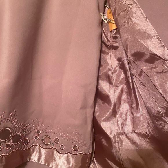 Harmony New York 3-PC Skirt Suit Embroidery, Rhinestone, Size 10, Lilac - Picture 6 of 11